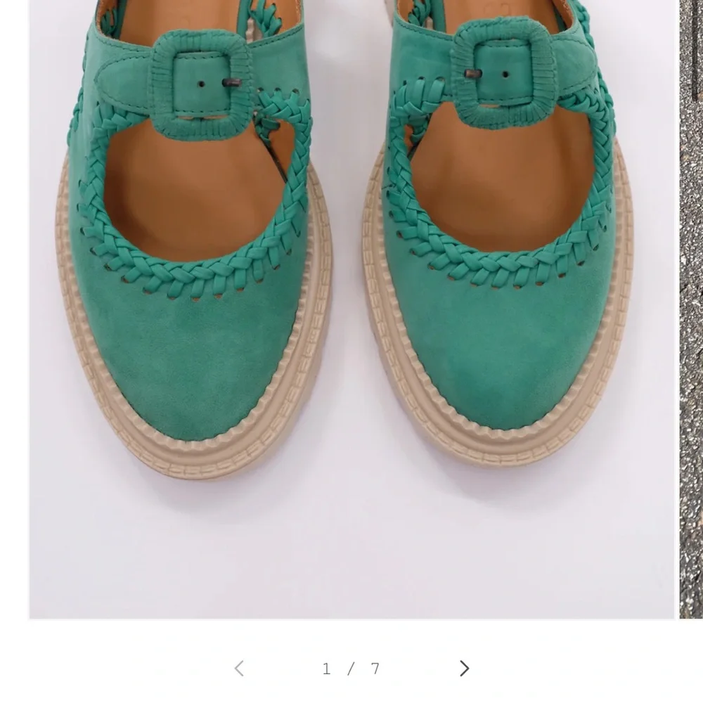 Beklina Mara Maria Sandal Shutter Green 6.5 Sold Out - Picture 4 of 6